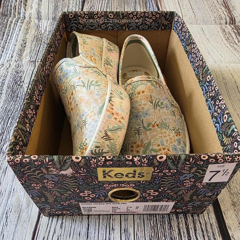 Keds + Rifle Paper Company Double Decker Women's Shoes (Meadow)